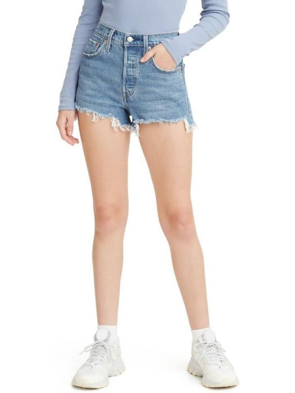 High-Waisted Women's Denim 501 Original Shorts - Classic Fit, Casual Summer